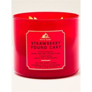 White Barn Strawberry Pound Cake Bold Cand 3-wick Candle