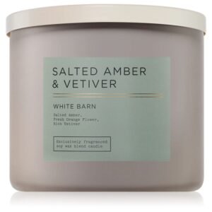 White Barn Salted Amber & Vetiver 3-wick Candle
