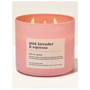 White Barn Pink Lavender & Espresso 3-wick Candle